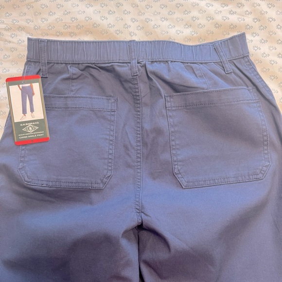 NWT G.H. Bass & Co. Women’s Ankle Chino Blue Size 8 Pants - Picture 7 of 8